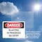 Signmission Blasting In Progress No Entry Danger Sign, Plastic, 10in W x 7in L, 2PK OS-2PACK-DS-P-710-L-1878 - alternate 3